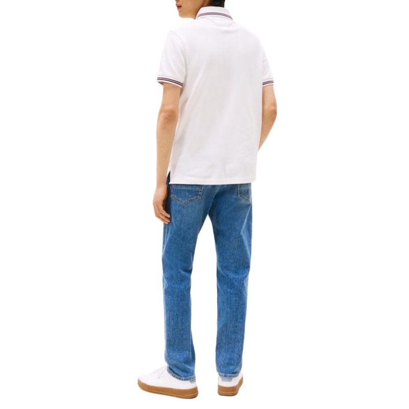 Tommy Hilfiger Polo Shirt Slim Tipped-White