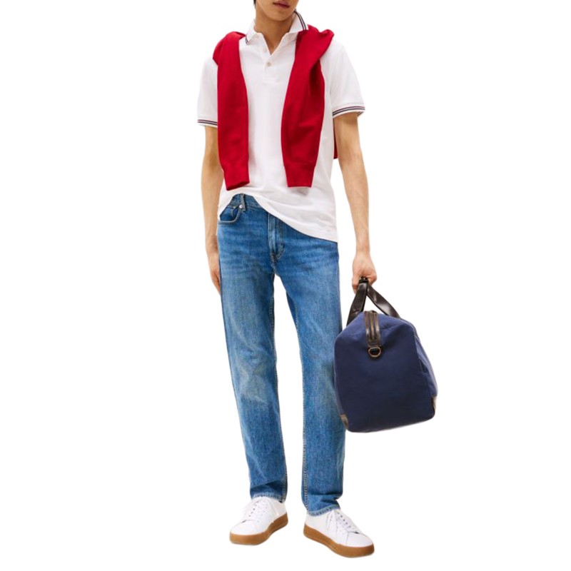 Tommy Hilfiger Polo Shirt Slim Tipped-White