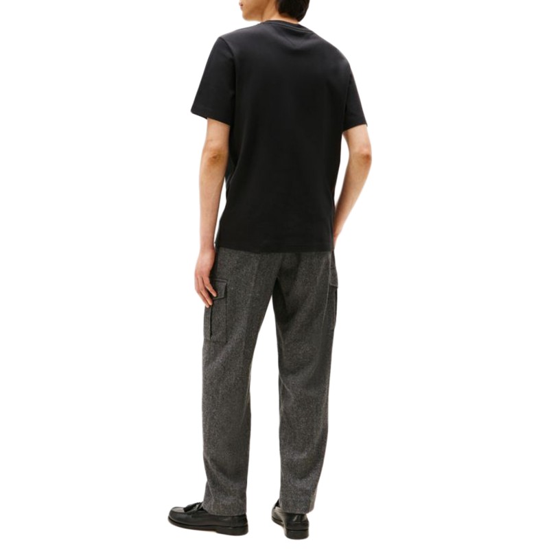 Tommy Hilfiger T-Shirt Light Interlock TEE-Black Tommy Hilfiger T-Shirt Light Interlock TEE-Black