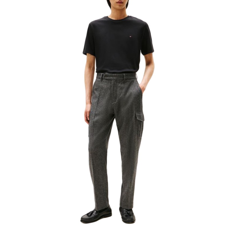 Tommy Hilfiger T-Shirt Light Interlock TEE-Black Tommy Hilfiger T-Shirt Light Interlock TEE-Black