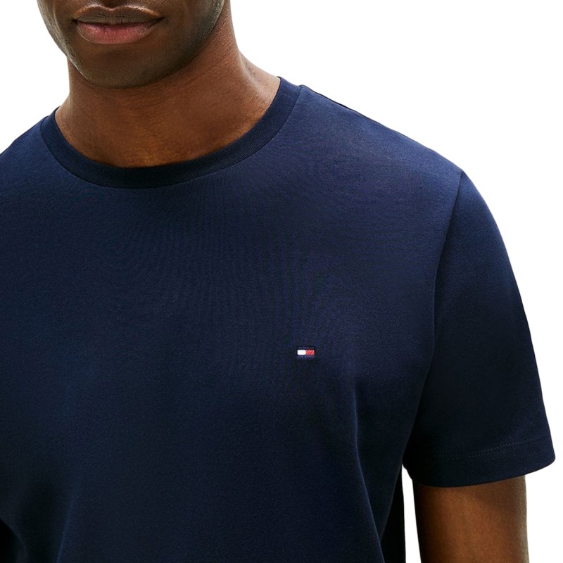 Tommy Hilfiger T-Shirt Light Interlock TEE-Carbon Navy Tommy Hilfiger T-Shirt Light Interlock TEE-Carbon Navy
