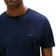 Tommy Hilfiger T-Shirt Light Interlock TEE-Carbon Navy Tommy Hilfiger T-Shirt Light Interlock TEE-Carbon Navy