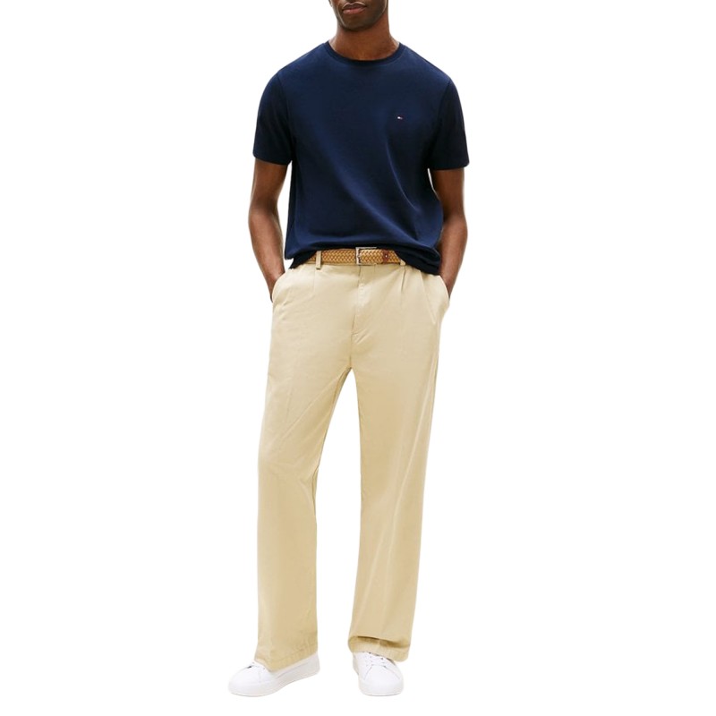 Tommy Hilfiger T-Shirt Light Interlock TEE-Carbon Navy Tommy Hilfiger T-Shirt Light Interlock TEE-Carbon Navy
