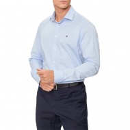 Tommy Hilfiger Shirt Cl Flex Poplin Sf-Breezy Blue