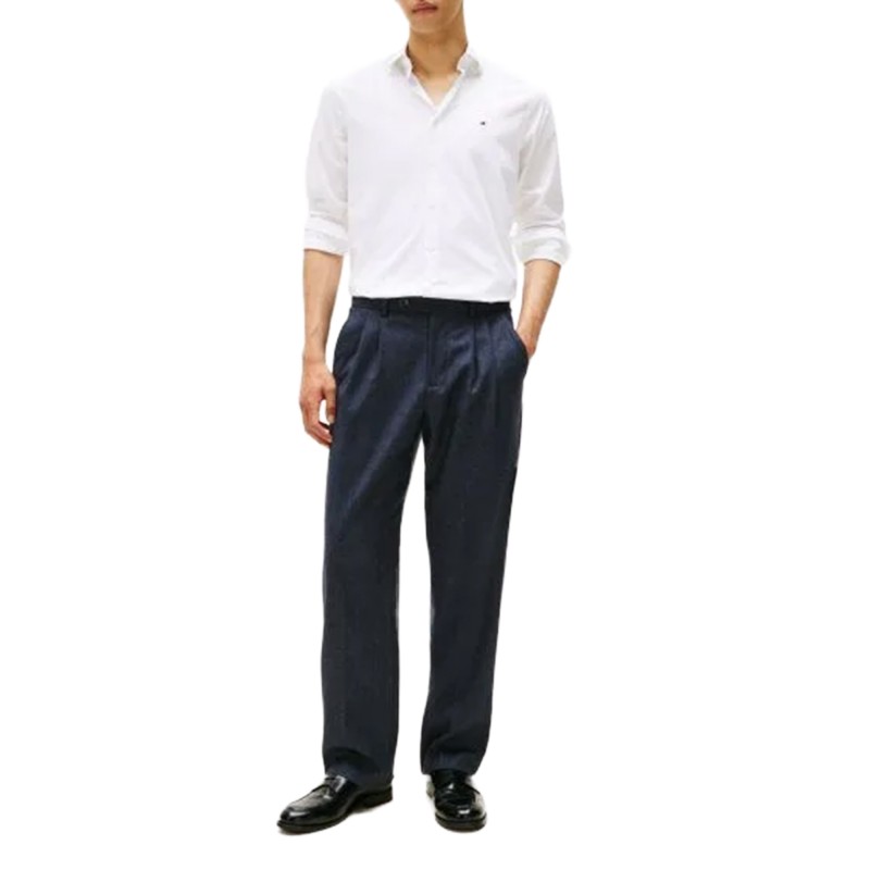 Tommy Hilfiger Shirt Cl Flex Poplin Sf-Bright White