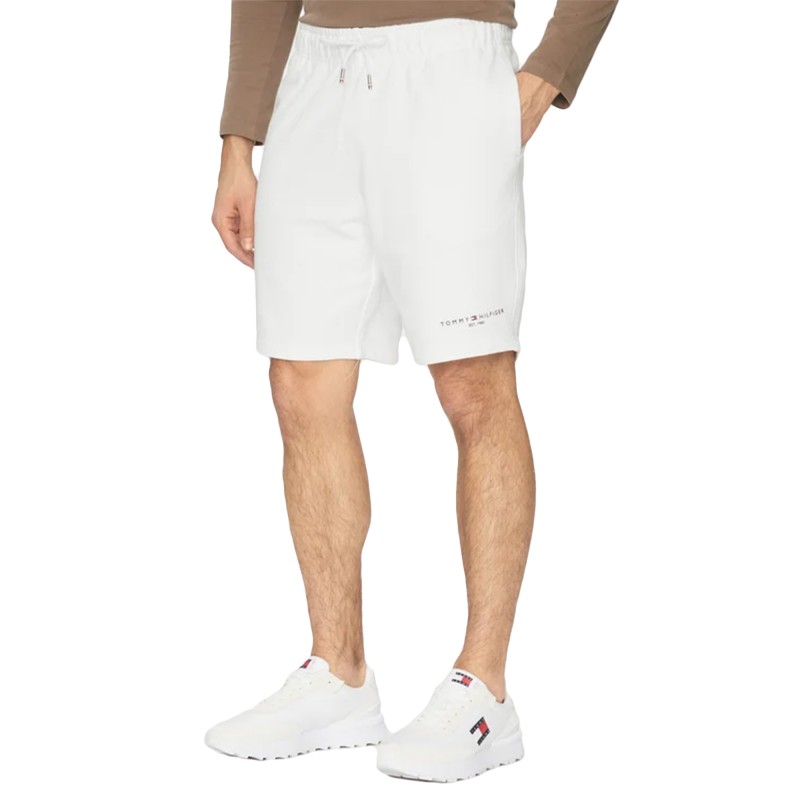 Tommy Hilfiger Sweatshorts Small Tommy Logo-White