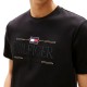 Tommy Hilfiger T-Shirt Icon Hilfiger Tonal Logo Embroidery-Black