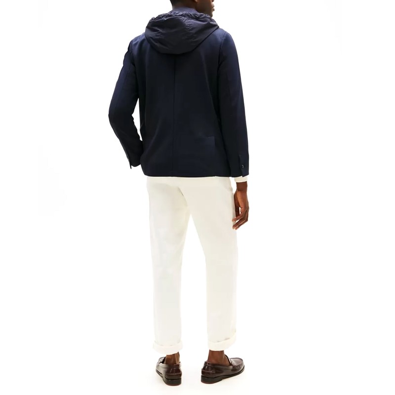 Tommy Hilfiger Blazer Hooded Punto Milano-Desert Sky Tommy Hilfiger Blazer Hooded Punto Milano-Desert Sky