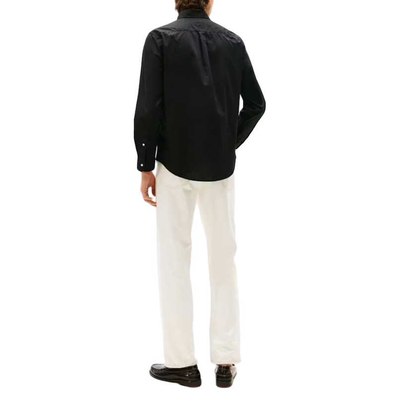 Tommy Hilfiger Shirt TH Flex Regular Fit Poplin-Black Tommy Hilfiger Shirt TH Flex Regular Fit Poplin-Black