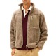 Tommy Hilfiger Jacket Teddy Fleece Zip-Coastal Taupe Tommy Hilfiger Jacket Teddy Fleece Zip-Coastal Taupe