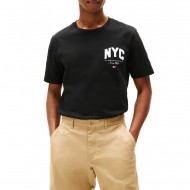 Tommy Hilfiger T-Shirt Hilfiger Script NYC-Black