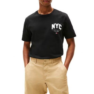 Tommy Hilfiger T-Shirt Hilfiger Script NYC-Black