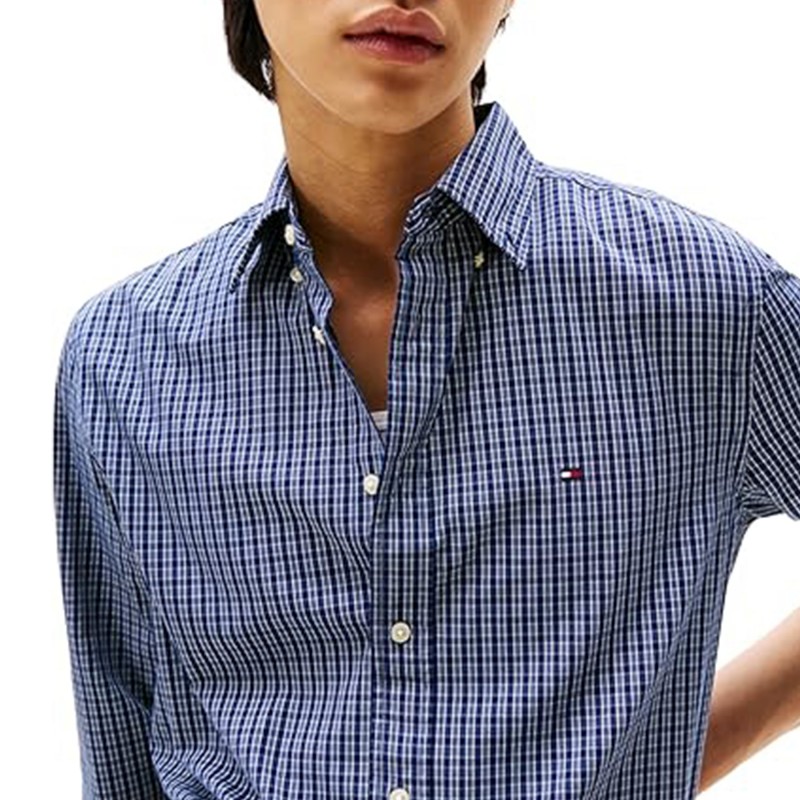 Tommy Hilfiger Shirt Mini Tartan Regular-Preppy Navy/Check Tommy Hilfiger Shirt Mini Tartan Regular-Preppy Navy/Check