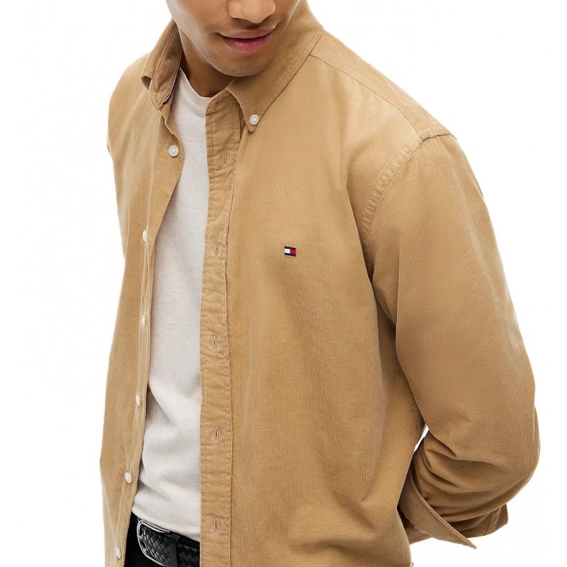 Tommy Hilfiger Shirt Regular Fit Fine Corduroy-Desert Tommy Hilfiger Shirt Regular Fit Fine Corduroy-Desert