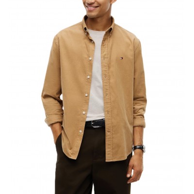 Tommy Hilfiger Shirt Regular Fit Fine Corduroy-Desert