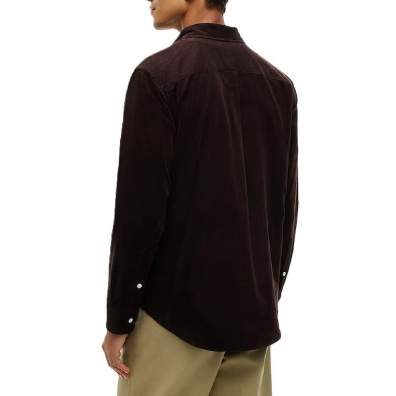 Tommy Hilfiger Shirt Regular Fit Fine Corduroy-Chocolate Tommy Hilfiger Shirt Regular Fit Fine Corduroy-Chocolate