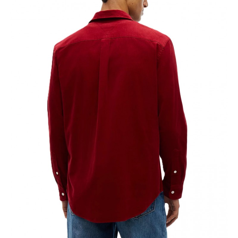 Tommy Hilfiger Shirt Regular Fit Fine Corduroy-Autumn Red