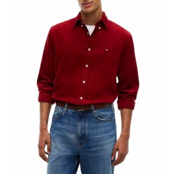 Tommy Hilfiger Shirt Regular Fit Fine Corduroy-Autumn Red