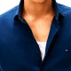 Tommy Hilfiger Shirt Slim Fit Contrast Color-Sport Navy/Multi Allover
