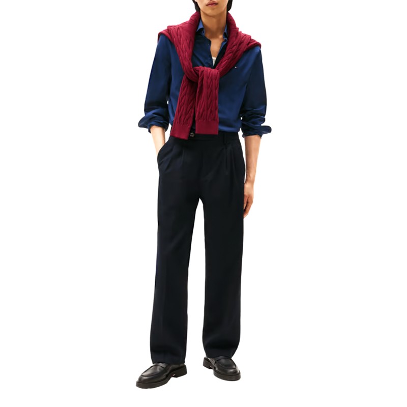 Tommy Hilfiger Shirt Slim Fit Contrast Color-Sport Navy/Multi Allover