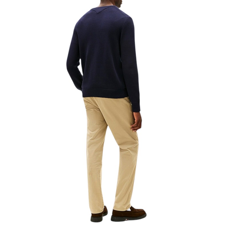 Tommy Hilfiger Sweater Gifting Crest Crew Neck-Desert Sky/Regata Red