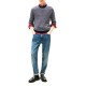 Tommy Hilfiger Sweater Herringbone Knit Jumper with Cashmere-Desert Sky/Ivory Petal