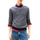 Tommy Hilfiger Sweater Herringbone Knit Jumper with Cashmere-Desert Sky/Ivory Petal
