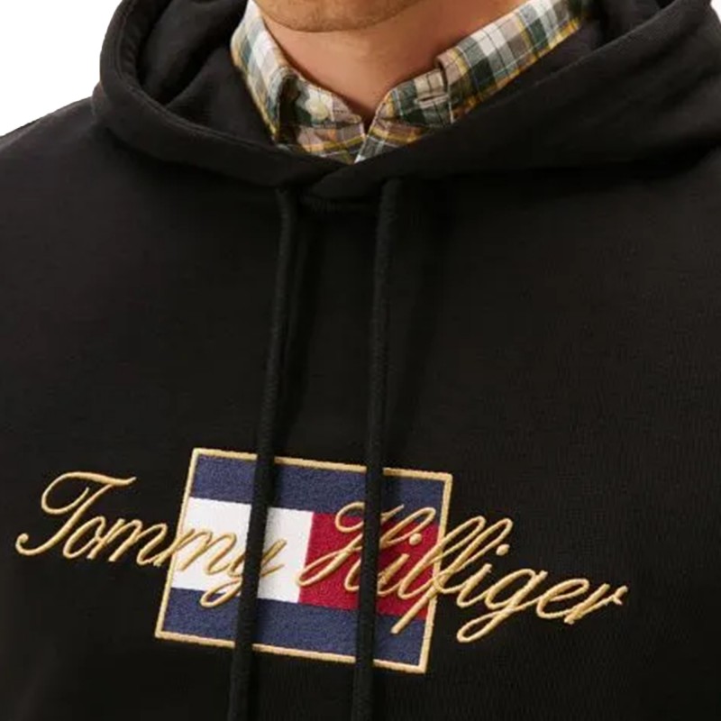 Tommy Hilfiger Hoodie Icon Gold-Black Tommy Hilfiger Hoodie Icon Gold-Black