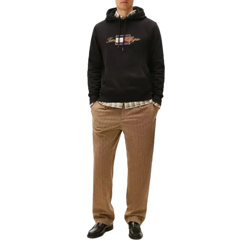 Tommy Hilfiger Hoodie Icon Gold-Black Tommy Hilfiger Hoodie Icon Gold-Black