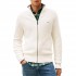 Tommy Hilfiger Sweater Zip Through Rib-Ivory Petal