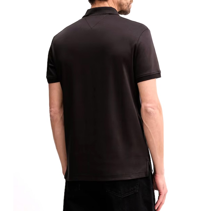Tommy Hilfiger Polo Icon Lux Interlock Reg-Black Tommy Hilfiger Polo Icon Lux Interlock Reg-Black