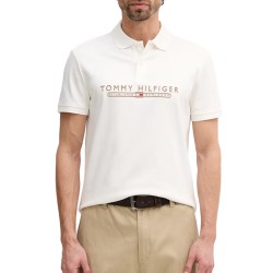 Tommy Hilfiger Polo Icon Lux Interlock Reg-Ecru