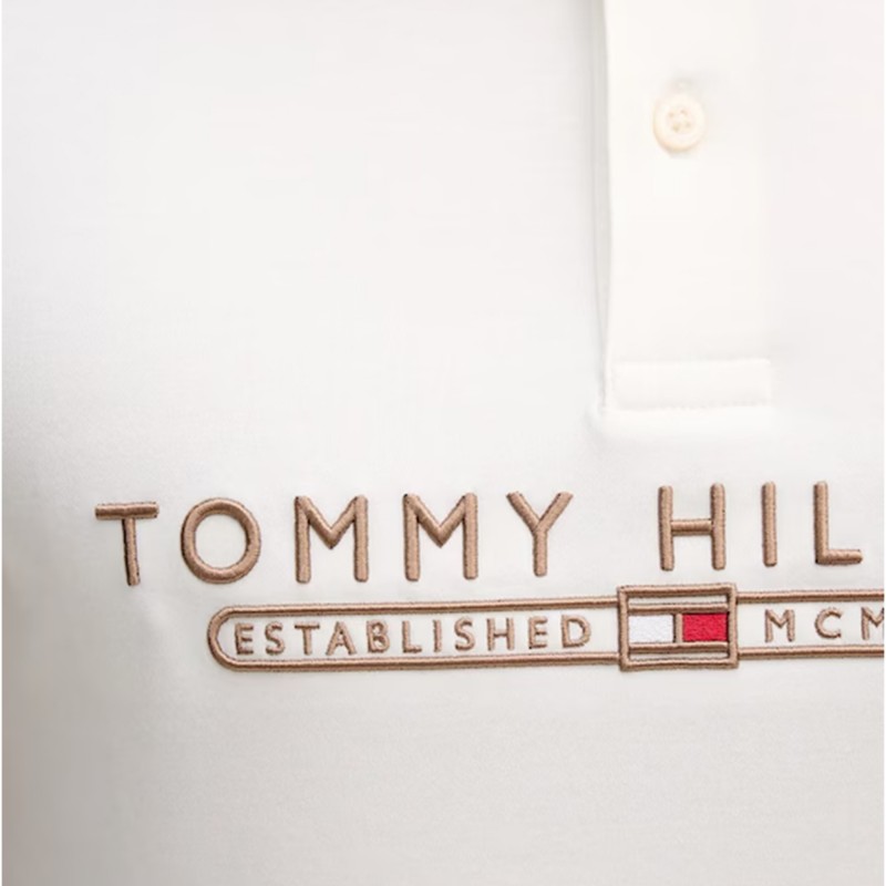 Tommy Hilfiger Polo Icon Lux Interlock Reg-Ecru