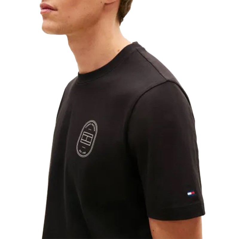 Tommy Hlilfiger T-Shirt Brand Love Roundel-Black