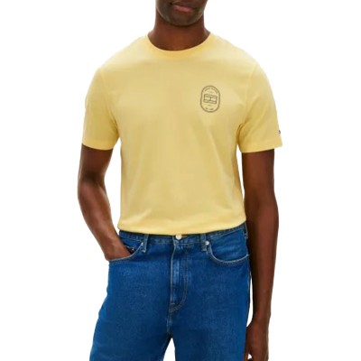 Tommy Hlilfiger T-Shirt Brand Love Roundel-Citronella