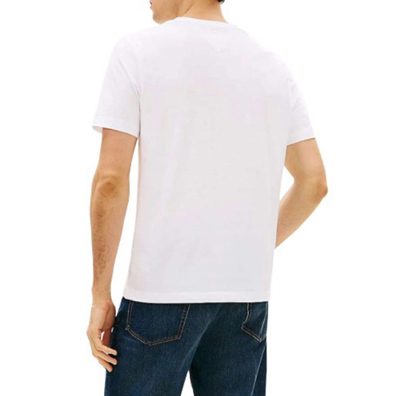 Tommy Hlilfiger T-Shirt Brand Love Monologo Stack-White Tommy Hlilfiger T-Shirt Brand Love Monologo Stack-White