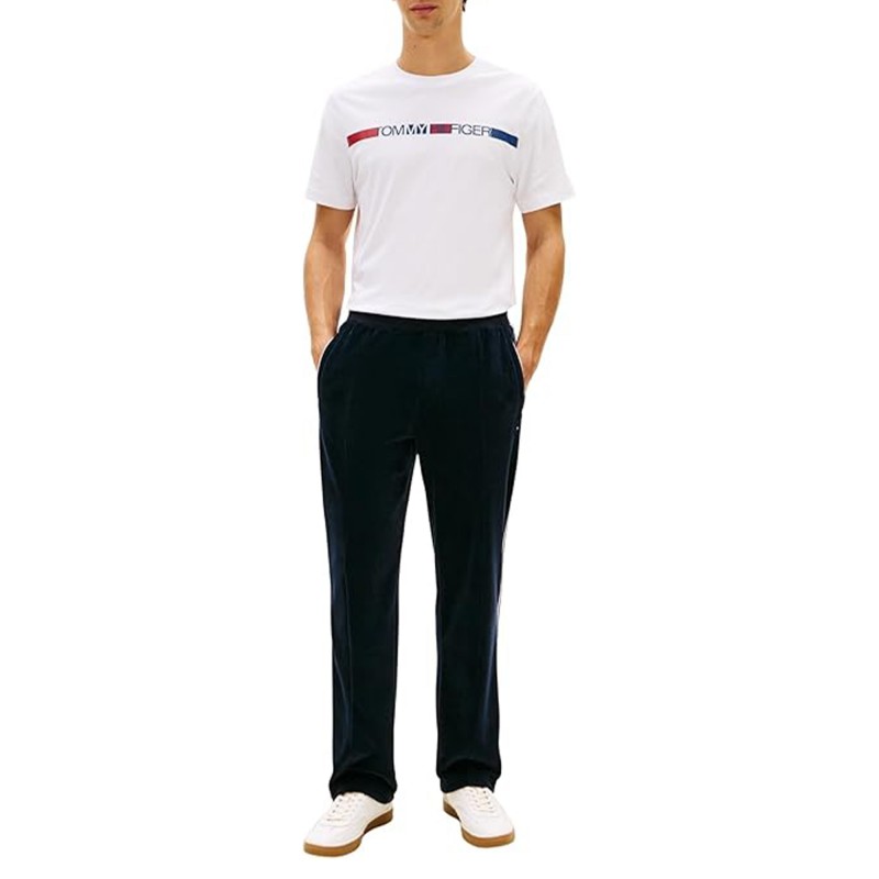 Tommy Hilfiger T-Shirt Brand Love Stripe-White