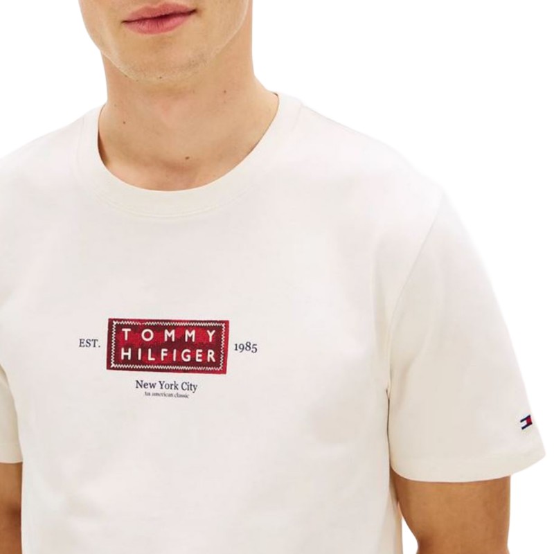 Tommy Hilfiger T-Shirt Heritage Label TEE-Ivory Petal