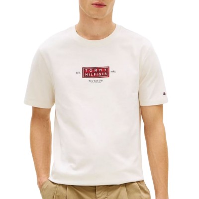 Tommy Hilfiger T-Shirt Heritage Label TEE-Ivory Petal