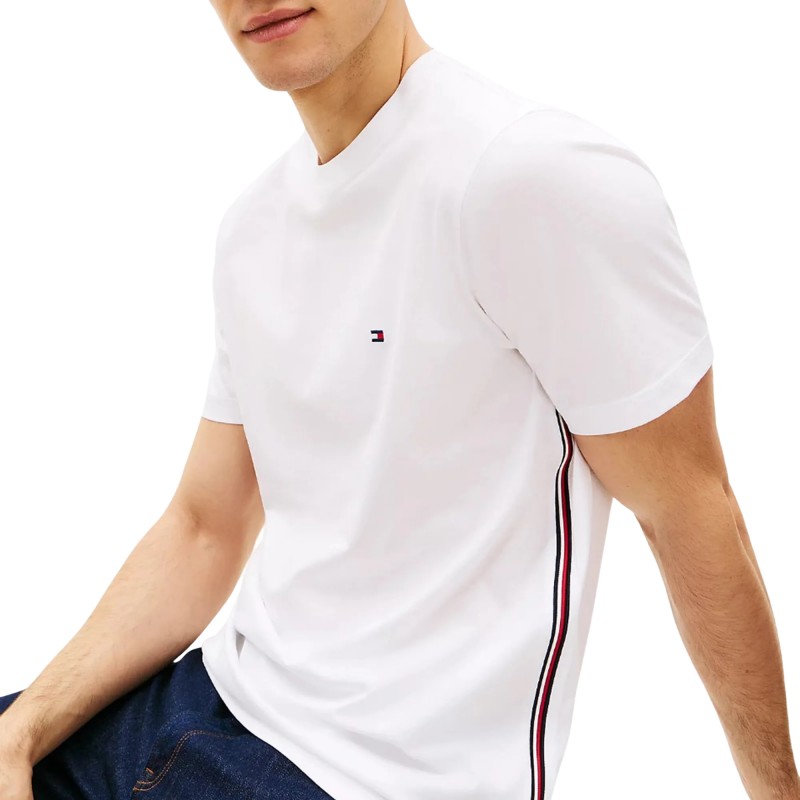 Tommy Hilfiger T-Shirt Global Stripe-White