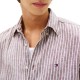 Tommy Hilfiger Shirt Bengal Linen Stripe-Legacy Brown Tommy Hilfiger Shirt Bengal Linen Stripe-Legacy Brown