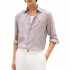 Tommy Hilfiger Shirt Bengal Linen Stripe-Legacy Brown