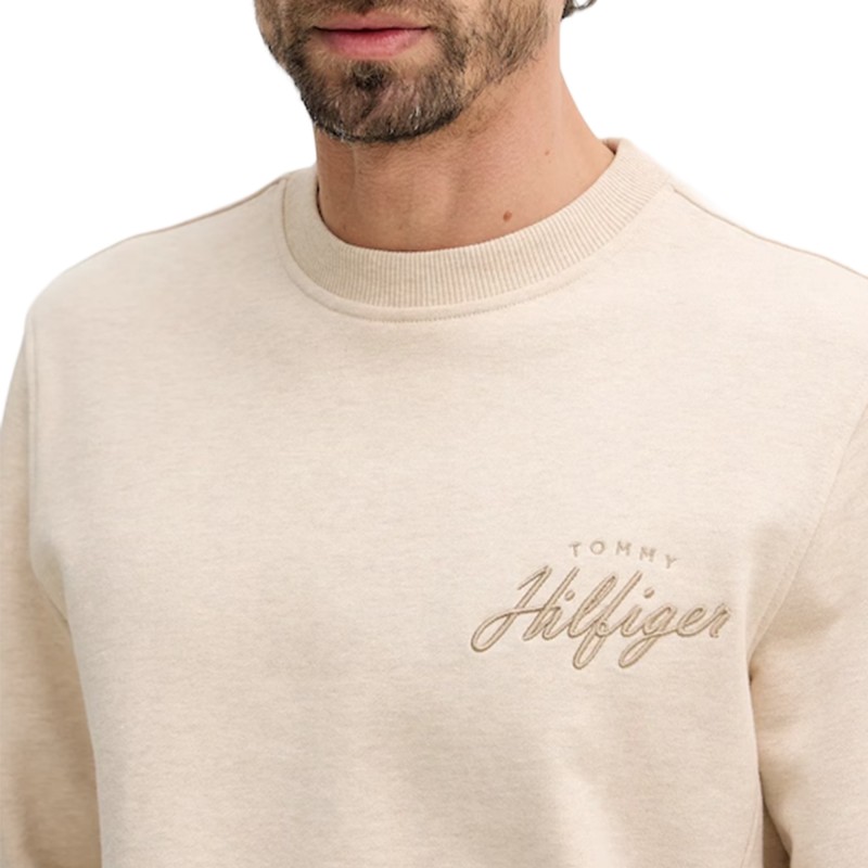 Tommy Hilfiger Sweatshirt Modern Athleisure Reg-Heathered Oatmilk