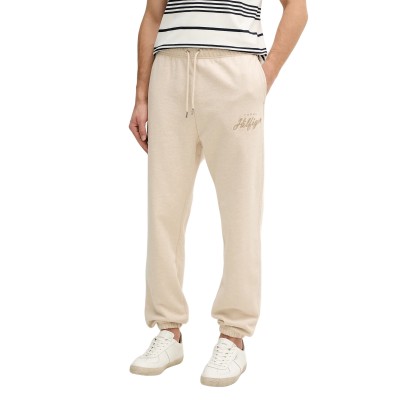 Tommy Hilfiger Sweatpants Modern Ath Graphic-Heathered Oatmilk