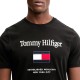 Tommy Hilfiger T-Shirt TH Embroidery Flag-Black Tommy Hilfiger T-Shirt TH Embroidery Flag-Black