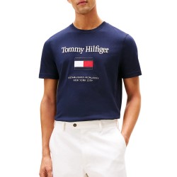 Tommy Hilfiger T-Shirt TH Embroidery Flag-Desert Sky