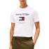 Tommy Hilfiger T-Shirt TH Embroidery Flag-White