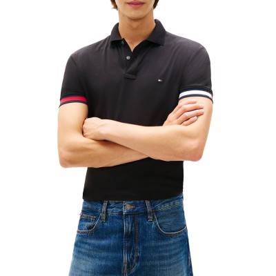 Tommy Hilfiger Polo Cuff Liquid Slim-Black