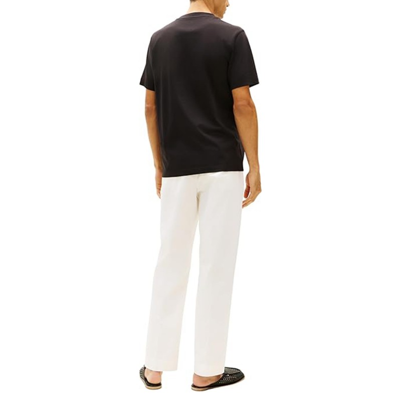 Tommy Hilfiger T-Shirt Script Monogram Swimshop-Black Tommy Hilfiger T-Shirt Script Monogram Swimshop-Black
