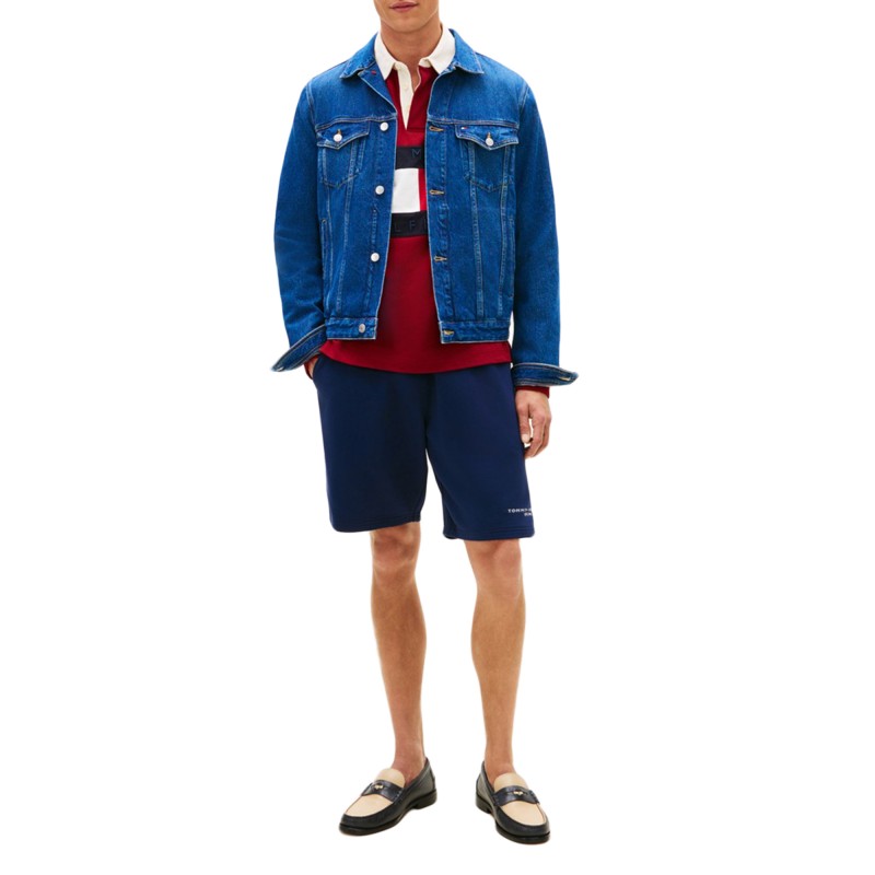 Tommy Hilfiger Sweatshort Tommy Logo-Carbon Navy Tommy Hilfiger Sweatshort Tommy Logo-Carbon Navy